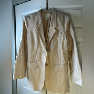 H&M Women’s Cream Oversized Blazer